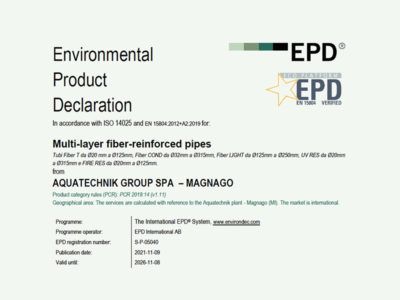 Aquatechnik ottiene la Dichiarazione EPD