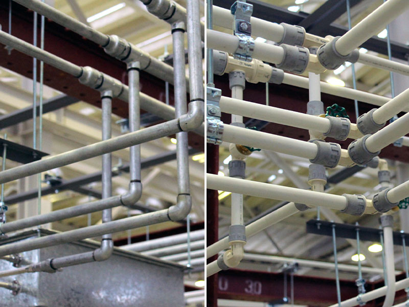 Praticità e vantaggi del sistema Safety-pol con tubo Multi-calor rispetto alle installazioni in acciaio